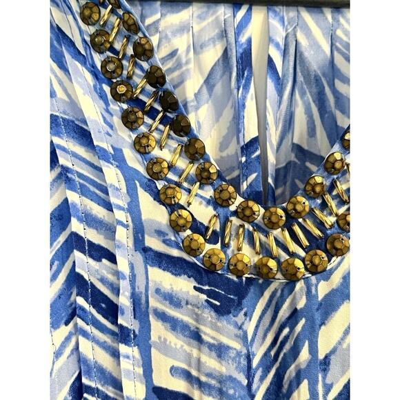 Lilly Pulitzer Colby Romper Lapis Blue Costa Verde XXS Summer Beach Coastal - Picture 5 of 13